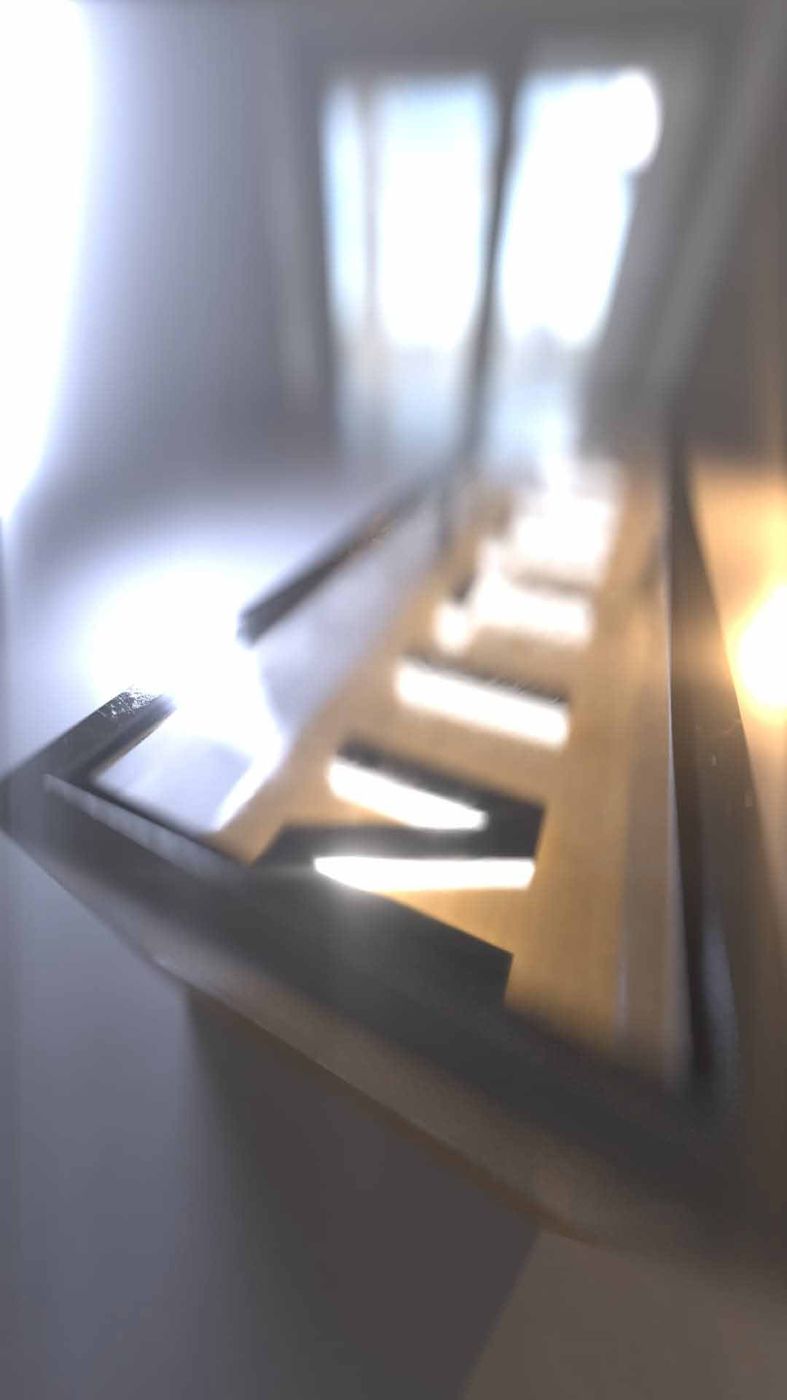 Rendu 3D du curb lumineux avec le logo Pullin