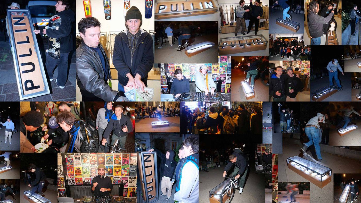 Photos de la soirée Cash For Trick : skateurs, public et curb lumineux